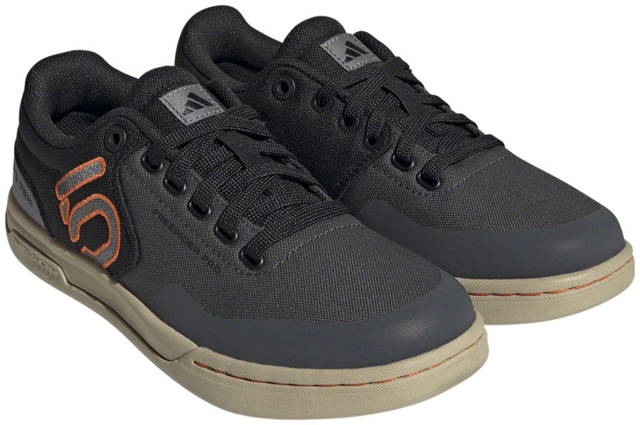 Five Ten Freerider Pro Canvas Flat Shoes - Women's, Gray Six/Gray Four/Impact Orange, 10.5