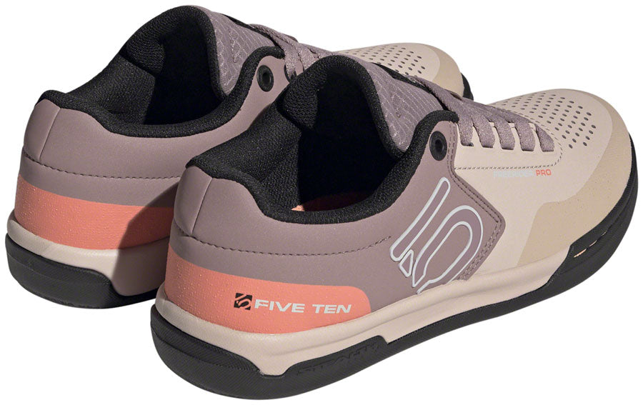 Five Ten Freerider Pro Flat Shoes - Women's, Wonder Taupe/Gray One/Acid Orange, 8