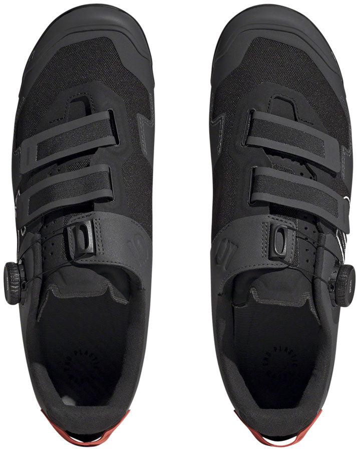 Five Ten Kestrel BOA Mountain Clipless Shoes - Men's, Core Black/Ftwr White/Impact Orange, 14