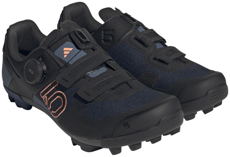 Five Ten Kestrel BOA Mountain Clipless Shoes - Women's, Legend Ink/Core Black/Coral Fusion, 10