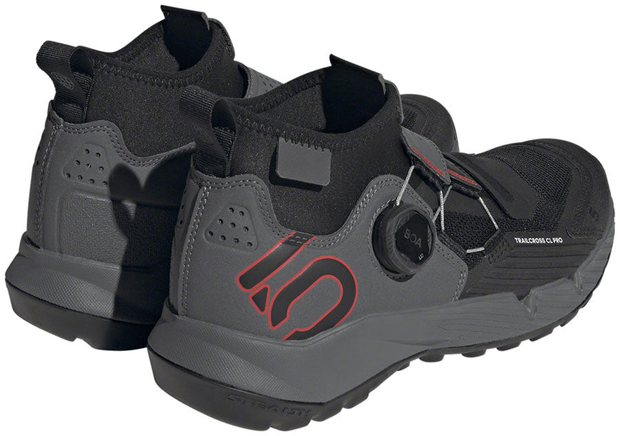 Five Ten Trailcross Pro Mountain Clipless Shoes - Women's, Gray Five/Core Black/Red, 10