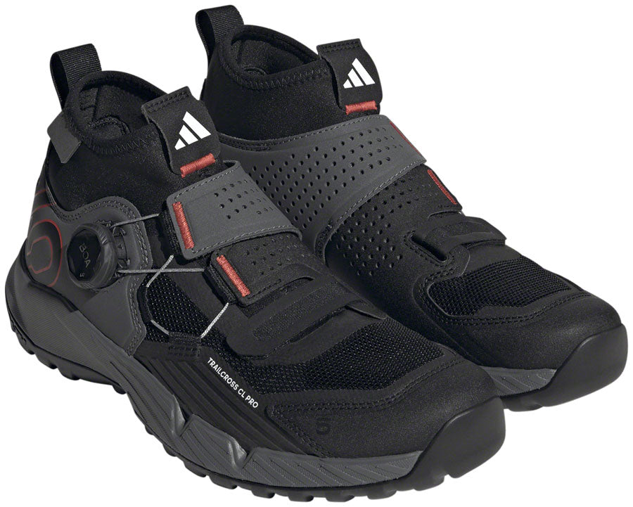 Five Ten Trailcross Pro Mountain Clipless Shoes - Women's, Gray Five/Core Black/Red, 5