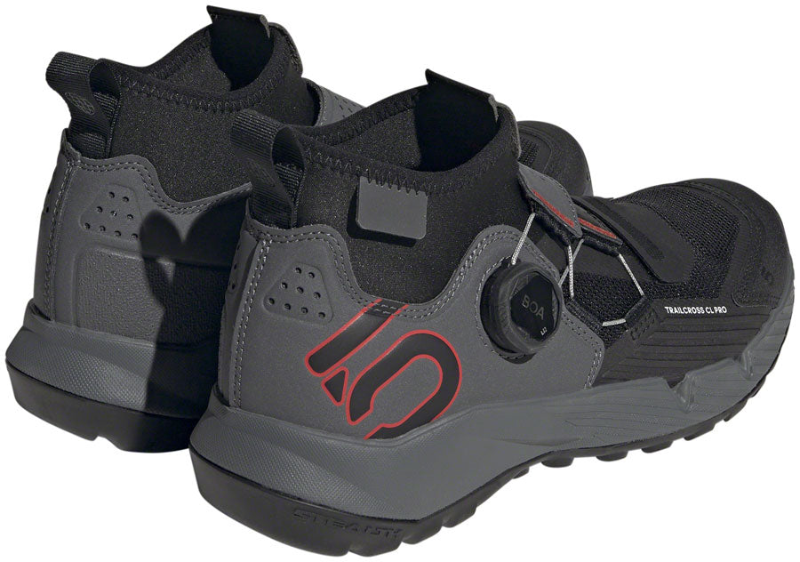 Five Ten Trailcross Pro Mountain Clipless Shoes - Women's, Gray Five/Core Black/Red, 10.5