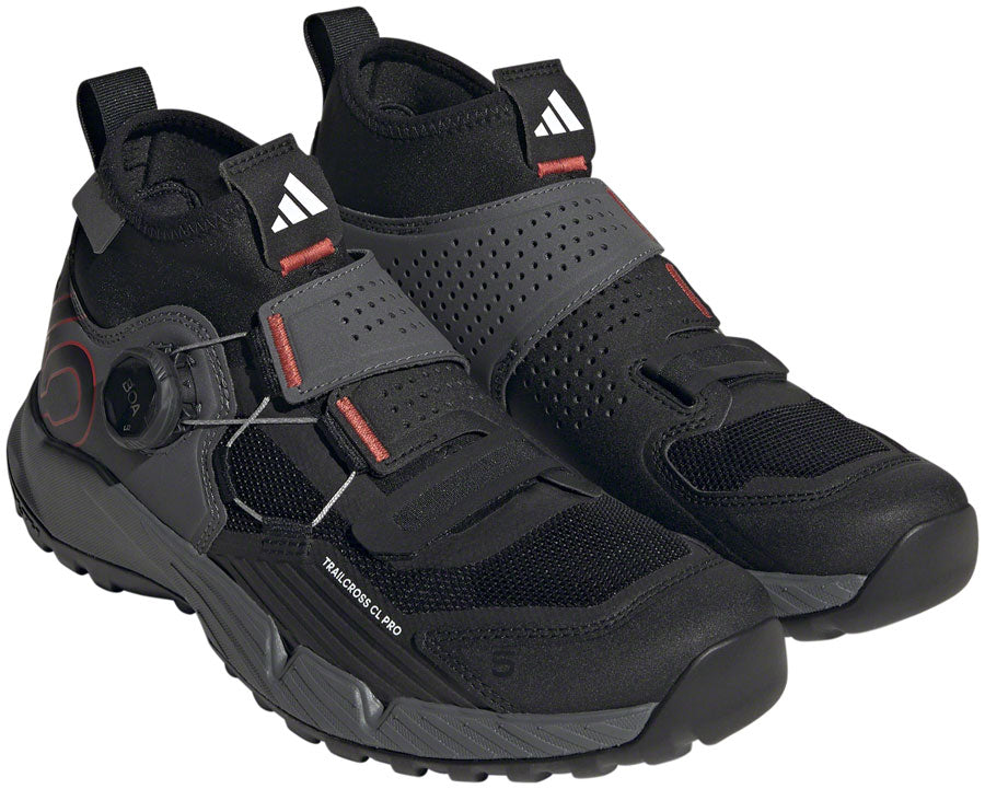 Five Ten Trailcross Pro Mountain Clipless Shoes - Women's, Gray Five/Core Black/Red, 10.5