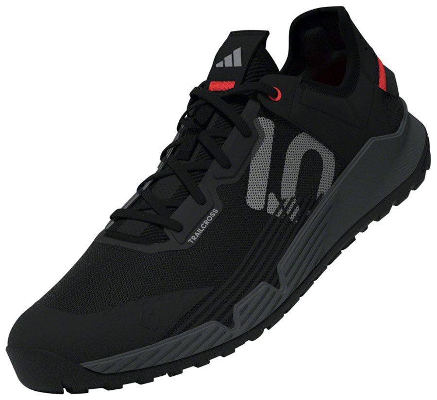 Five Ten Trailcross LT Flat Shoes - Men's, Core Black/Gray Two/Solar Red, 11.5