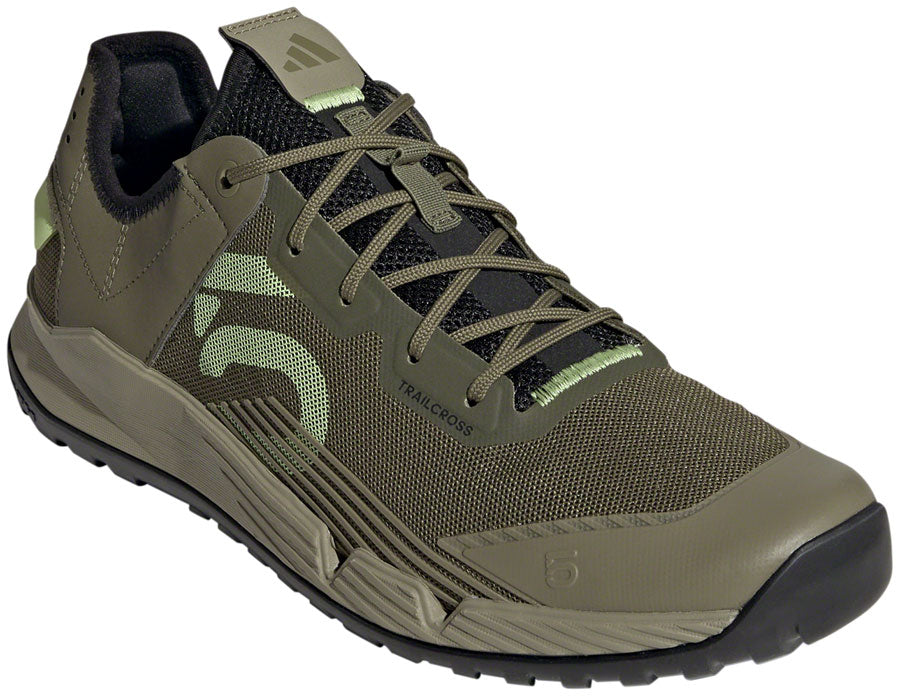 Five Ten Trailcross LT Flat Shoes - Men's, Focus Olive/Lime Green/Orbit, 11