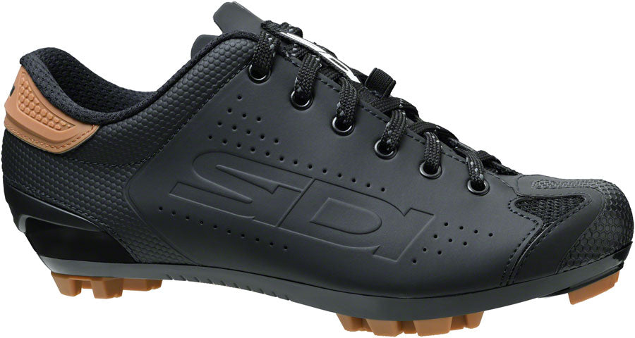 Sidi Dust Shoelace Mountain Clipless Shoes - Men's, Black, 40