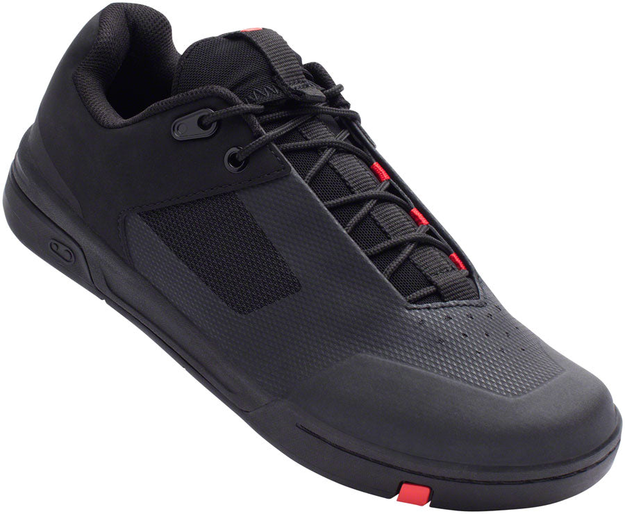 Crank Brothers Stamp Lace Men's Flat Shoe - Black/Red/Black, Size 11.5