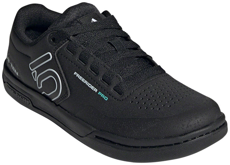 Five Ten Freerider Pro Flat Shoes - Women's, Core Black / Crystal White / Acid Mint, 7.5