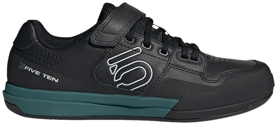 Five Ten Hellcat Mountain Clipless Shoes - Womens Core BLK / Crystal White / Hazy Emerald 7