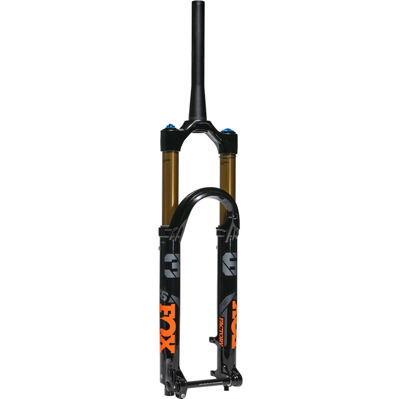 2022 FOX 36 Factory Suspension Fork - 29", 160 mm, 15QR x 110 mm, 44 mm Offset, Matte Black, FIT 4 w/ Blue Decals