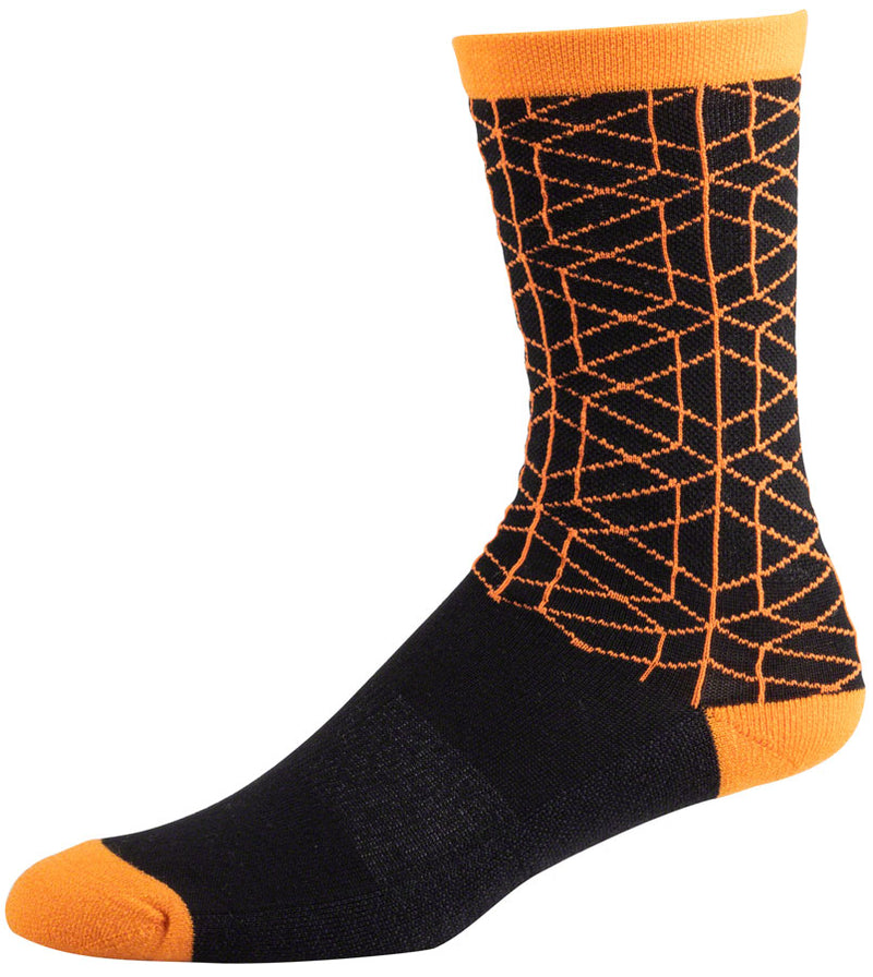 45NRTH Lumi Midweight Wool Sock - Orange, Small