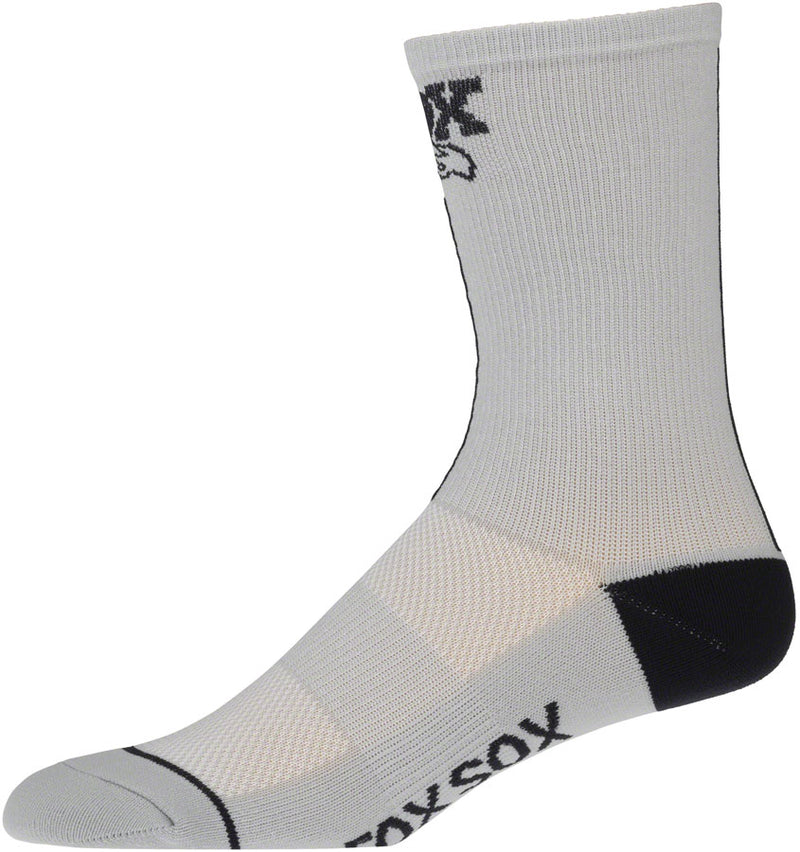 FOX Transfer Coolmax Socks - Gray, 7", Large/X-Large