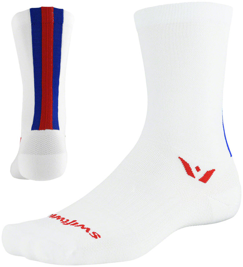 Swiftwick Vision Six Euro Socks - 6 inch, Euro White, Small