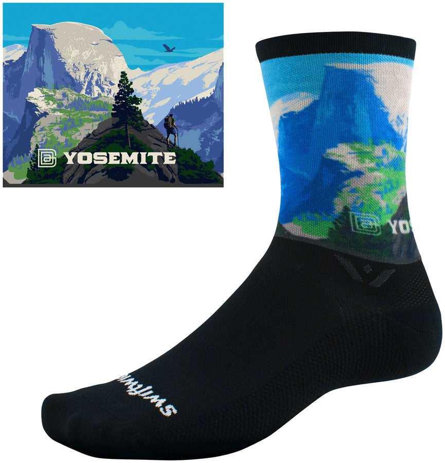 Swiftwick Vision Six Impression National Park Socks - 6 inch, Half Dome, Small