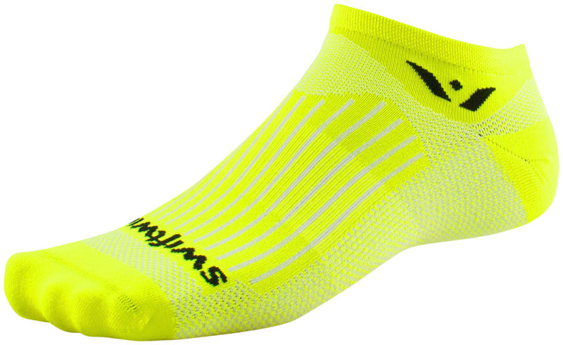 Swiftwick Aspire Zero Socks - No Show, Hi Viz Yellow, Large