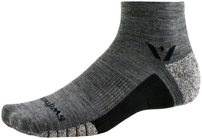 Swiftwick Flite XT Trail Two Socks - 2 inch, Heather, Large