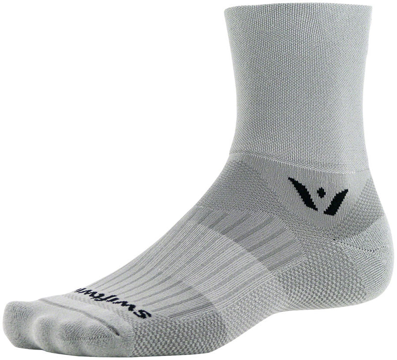 Swiftwick Aspire Four Socks - 4 inch, Pewter, Medium