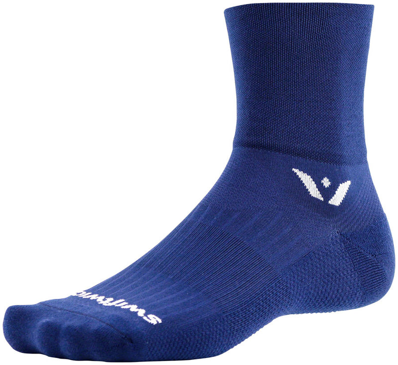 Swiftwick Aspire Four Socks - 4 inch, Navy, Small