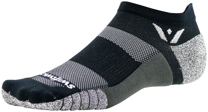 Swiftwick Flite XT Zero Tab Socks - No Show, Black, Medium