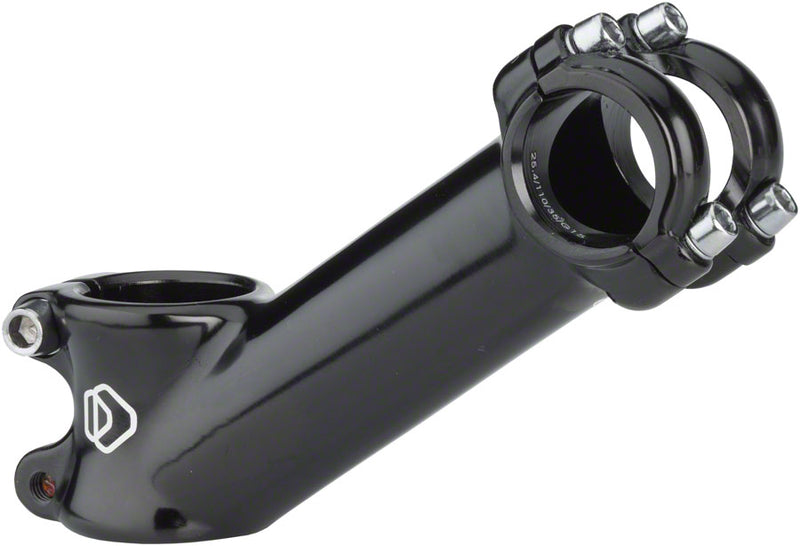 Dimension 25.4 Stem - 110mm, 25.4 Clamp, 35, 1 1/8", Alloy, Black