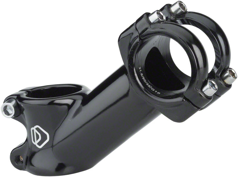 Dimension 31.8 Stem - 90mm, 31.8 Clamp, +35, 1 1/8", Alloy, Black