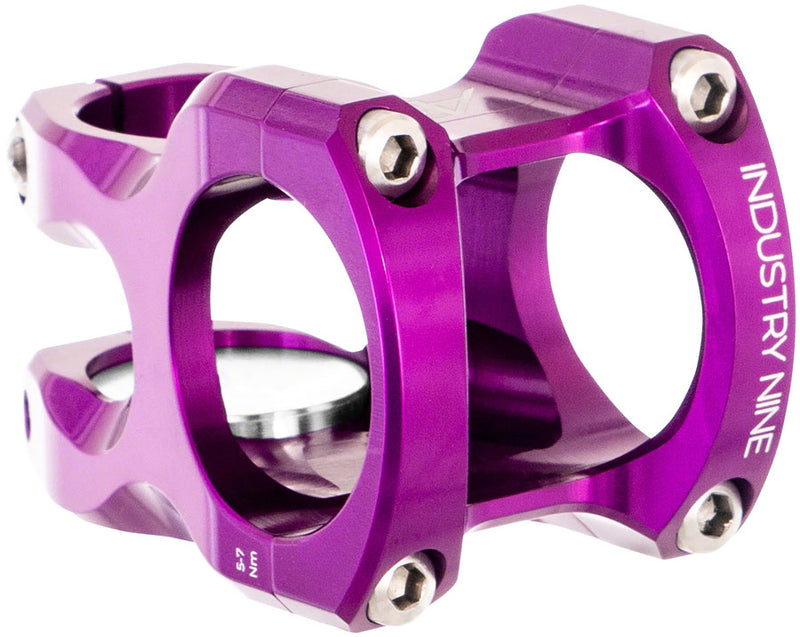 Industry Nine A35 Stem - 40mm, 35 Clamp, +/-8, 1 1/8", Aluminum, Purple