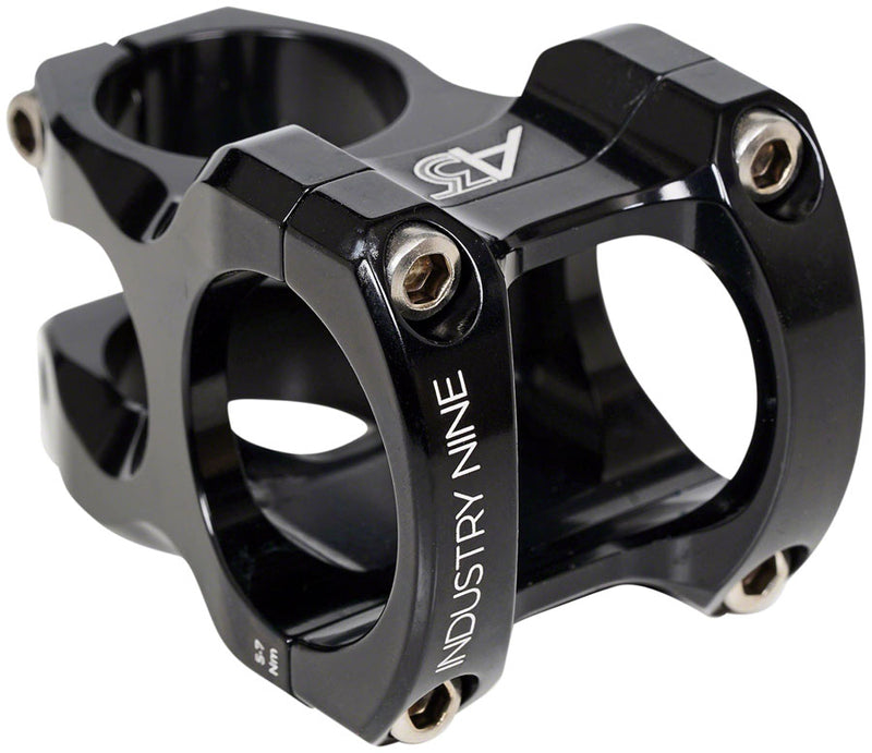 Industry Nine A318 Stem - 50mm, 31.8mm Clamp, +/-4.4, 1 1/8", Aluminum, Black