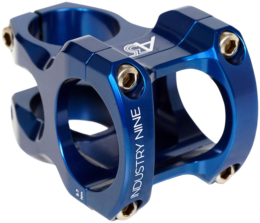 Industry Nine A35 Stem - 32mm, 35mm Clamp, +/-5, 1 1/8", Aluminum, Blue