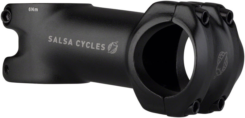 Salsa Guide Stem - 70mm, 31.8 Clamp, +/-6, 1 1/8", Aluminum, Black