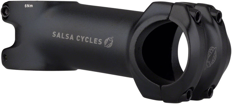 Salsa Guide Stem - 80mm, 31.8 Clamp, +/-6, 1 1/8", Aluminum, Black