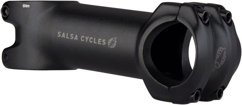 Salsa Guide Stem - 90mm, 31.8 Clamp, +/-6, 1 1/8", Aluminum, Black