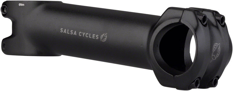 Salsa Guide Stem - 120mm, 31.8 Clamp, +/-6, 1 1/8", Aluminum, Black