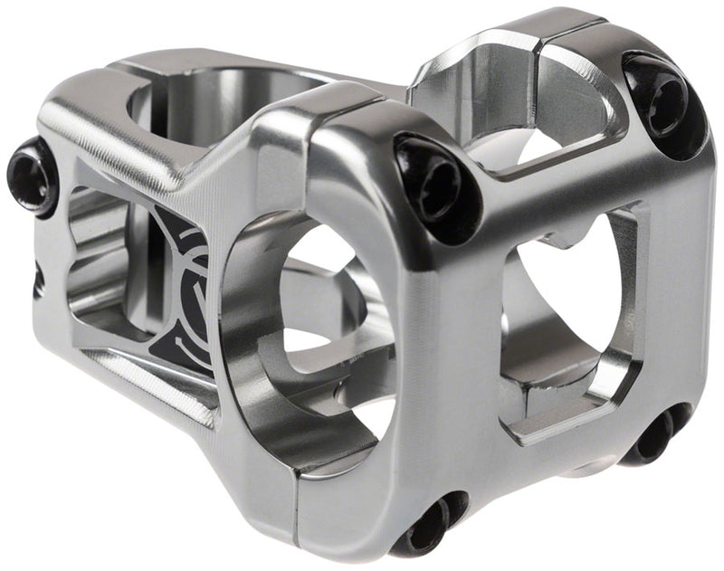 DEITY Cavity Stem - 35mm, 31.8 Clamp, +/-0, 1 1/8", Aluminum, Platinum Silver