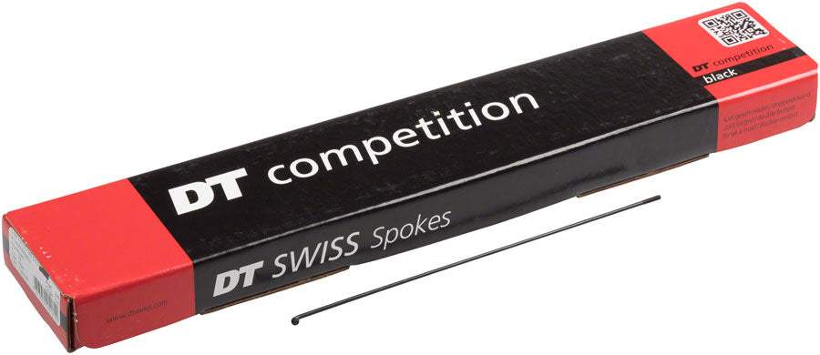 DT Swiss Competition Spoke: 2.0/1.8/2.0mm 278mm J-bend Black Box of 100