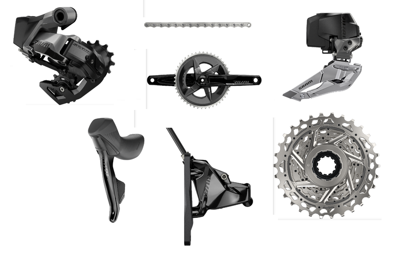 SRAM Rival eTap AXS WIDE 2x12spd 43-30t Electronic Groupset