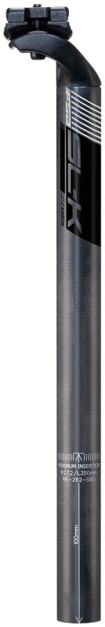 Full Speed Ahead (Full Speed Ahead ) SL-K SB20 Carbon Seatpost - 27.2 x 400mm, Black/Gray