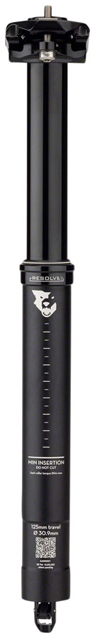 Wolf Tooth Resolve Dropper Seatpost - 30.9, 125mm Travel, Black