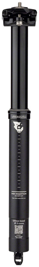 Wolf Tooth Resolve Dropper Seatpost - 31.6, 125mm Travel, Black