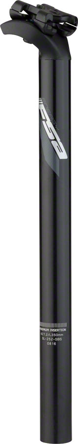 Full Speed Ahead Energy SB20 Seatpost 27.2 x 350mm Gray Graphic , Black