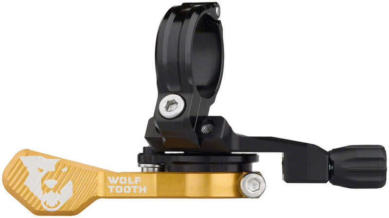 Wolf Tooth ReMote Pro Dropper Post Lever - 22.2mm Clamp Gold