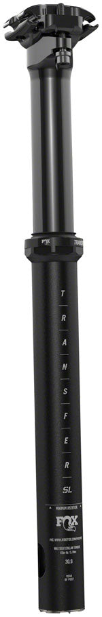 FOX Transfer SL Performance Series Elite Dropper Seatpost - 30.9, 75 mm, Internal Routing, Anodized Upper