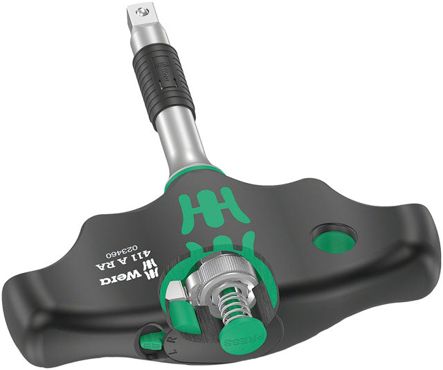 Wera 411 A RA T-Handle Adapter Screwdriver - Ratchet Function, 1/4"-1