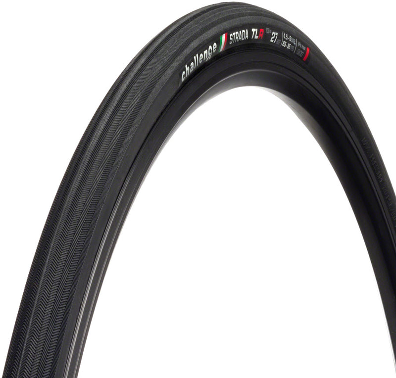 Challenge Strada Race Tire - 700 x 27, Tubeless, Folding, Black/Brown