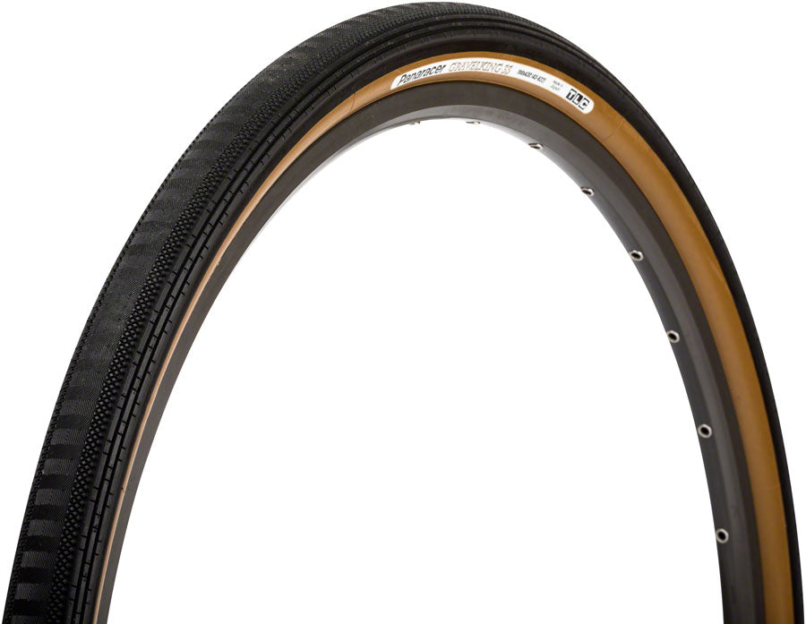 Panaracer GravelKing SS Plus Tire - 700 x 43, Tubeless, Folding, Black/Brown, ProTite Protection