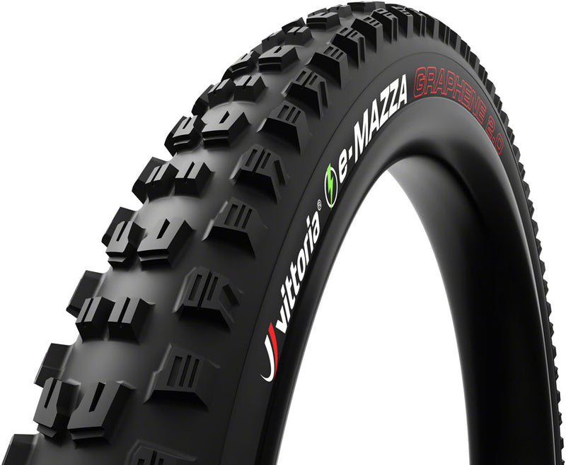 Vittoria e-Mazza Tire - 27.5 x 2.4, Tubeless 2PLY, Folding, Black, Enduro, G2.0