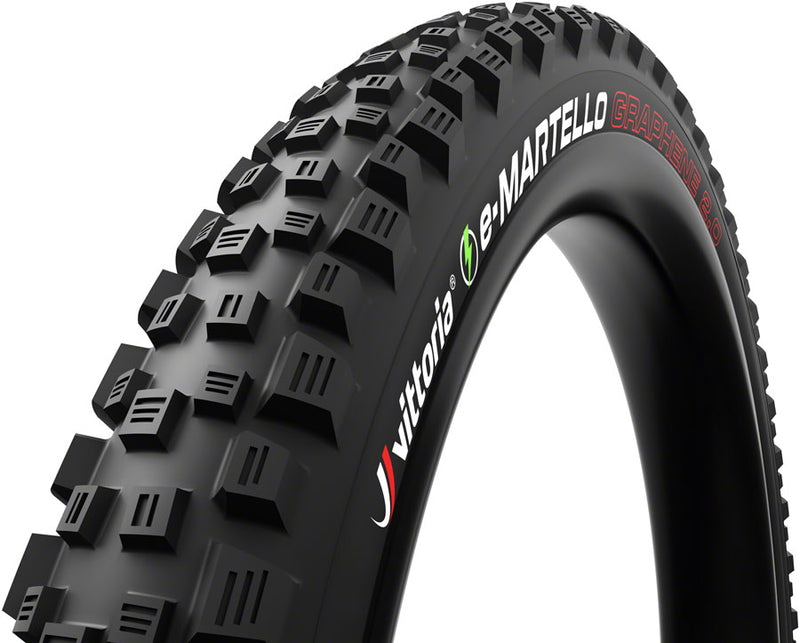 Vittoria e-Martello Tire - 27.5 x 2.6, Tubeless 2PLY, Folding, Black, G2.0