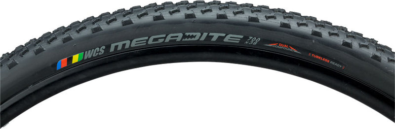 Ritchey WCS Megabite Tire - 700 x 38, Tubeless, Folding, Black, 120tpi