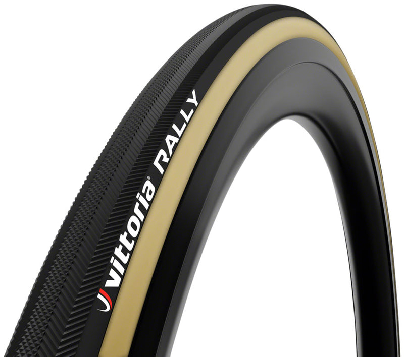 Vittoria Rally Tire - 700 x 25, Tubular, Folding, Black/Tan