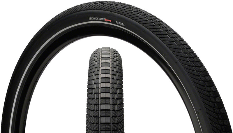 Kenda Kwick Nine Tire - 29 x 2, Clincher, Wire, Black/Reflective, 60tpi, KS